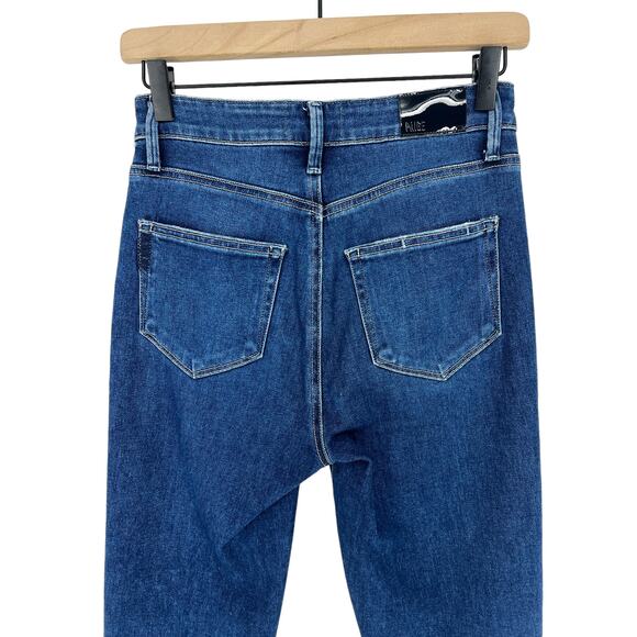 Paige Margot Ankle Jean With Torn Hem in Acoustic Distressed - Picture 11 of 12